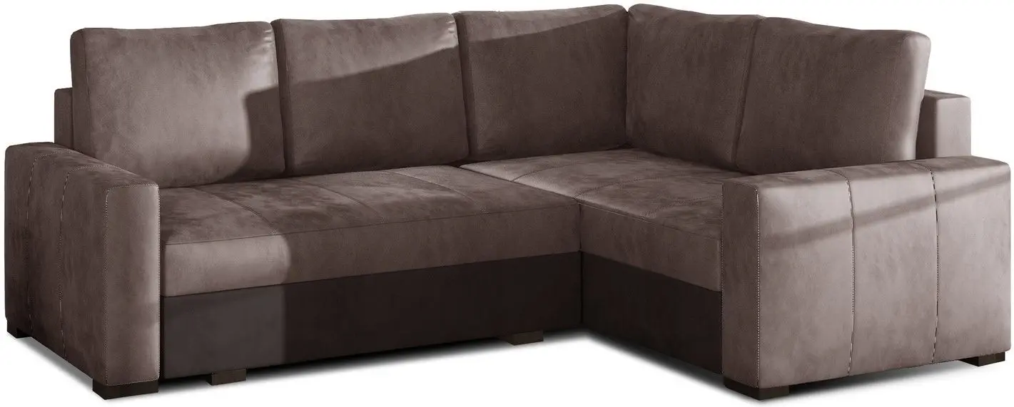 Canapea de colt Eltap Corona Monolith 09/Monolith 29 Right (Brown Light/Brown Dark)