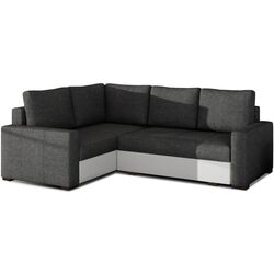 Canapea de colt Eltap Corona Sawana 05/Soft 17 Left (Gray Dark/White)