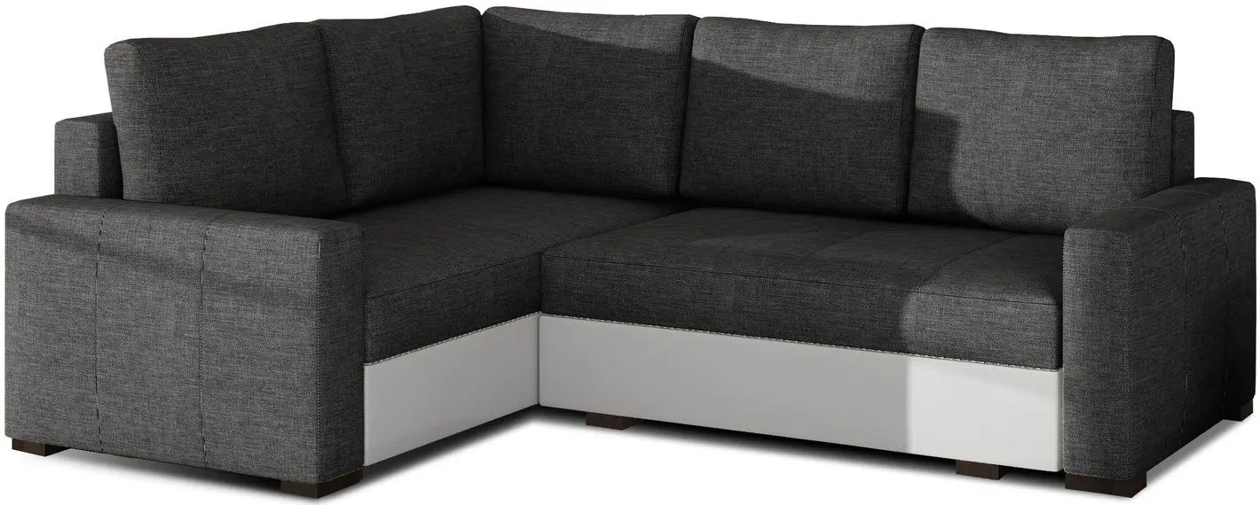 Canapea de colt Eltap Corona Sawana 05/Soft 17 Left (Gray Dark/White)