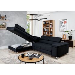 Диван угловой Eltap Eridano Berlin 01/Soft 11 Left (Gray/Black) Thumb