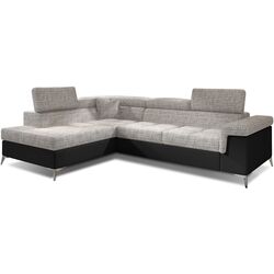 Canapea de colt Eltap Eridano Berlin 01/Soft 11 Left (Gray/Black)