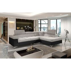 Диван угловой Eltap Eridano Berlin 01/Soft 11 Right (Gray/Black) Thumb