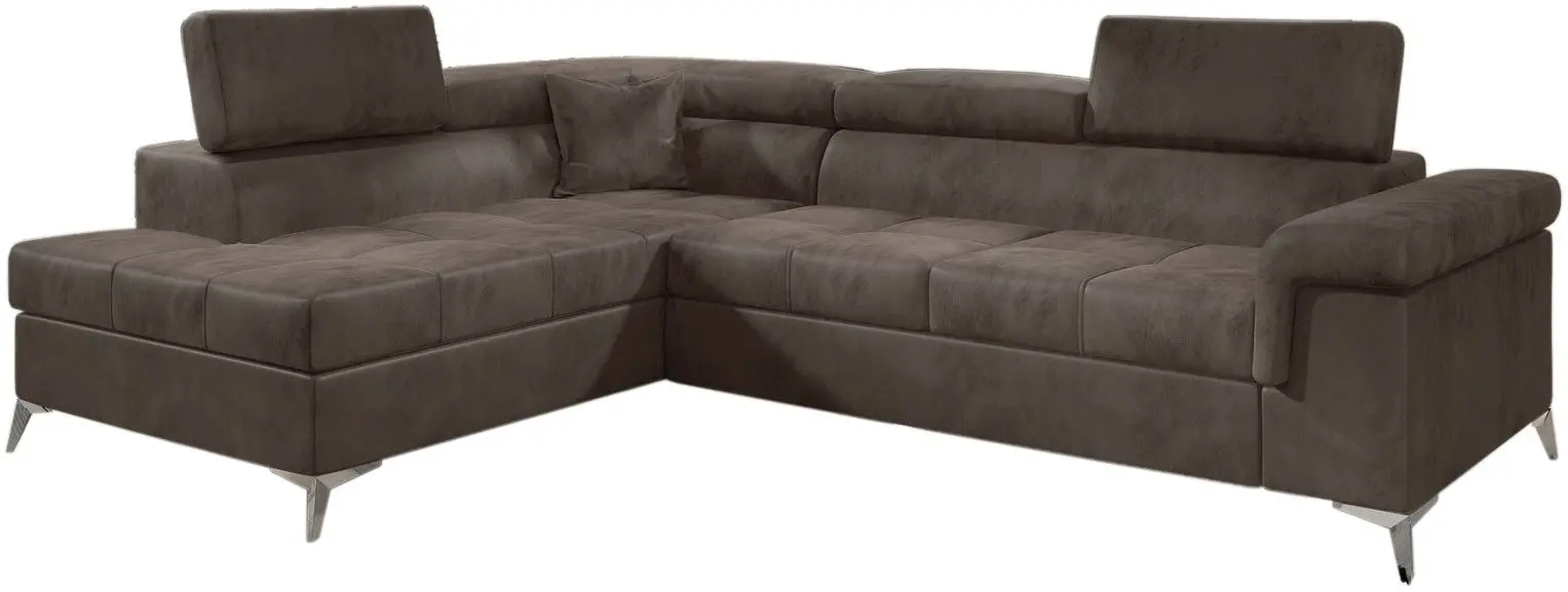 Canapea de colt Eltap Eridano Monolith 09 Left (Brown Light)