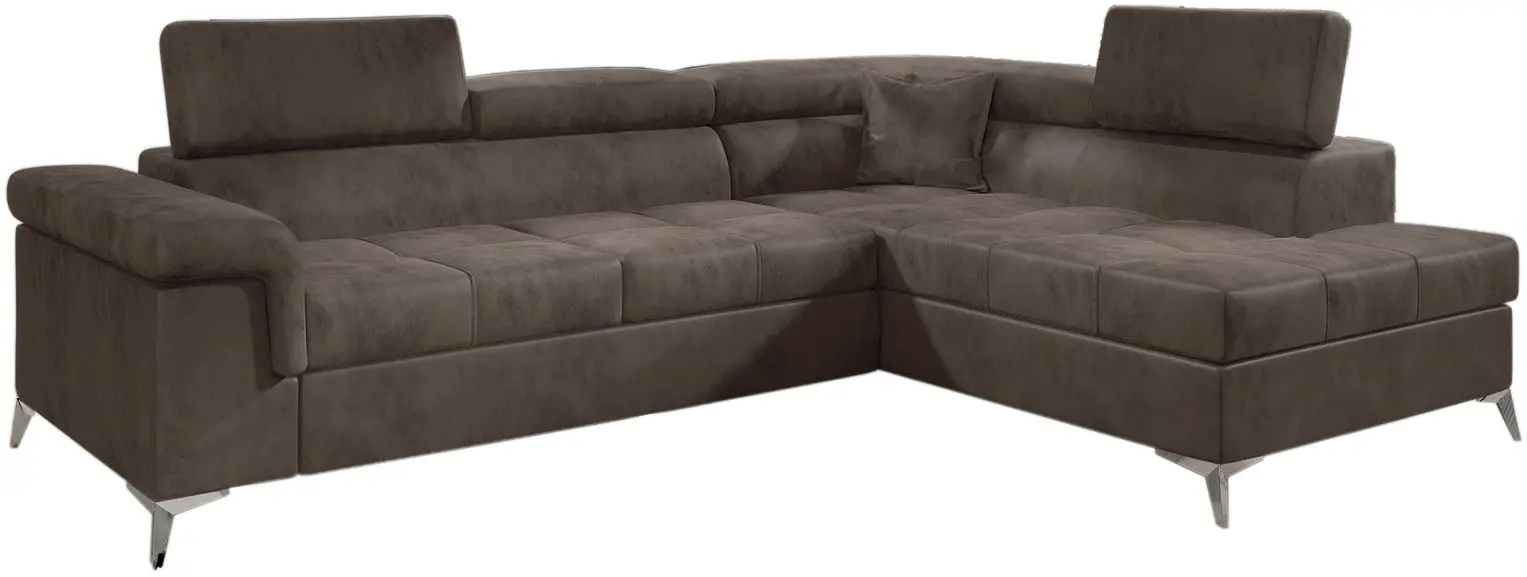 Canapea de colt Eltap Eridano Monolith 09 Right (Brown Light)