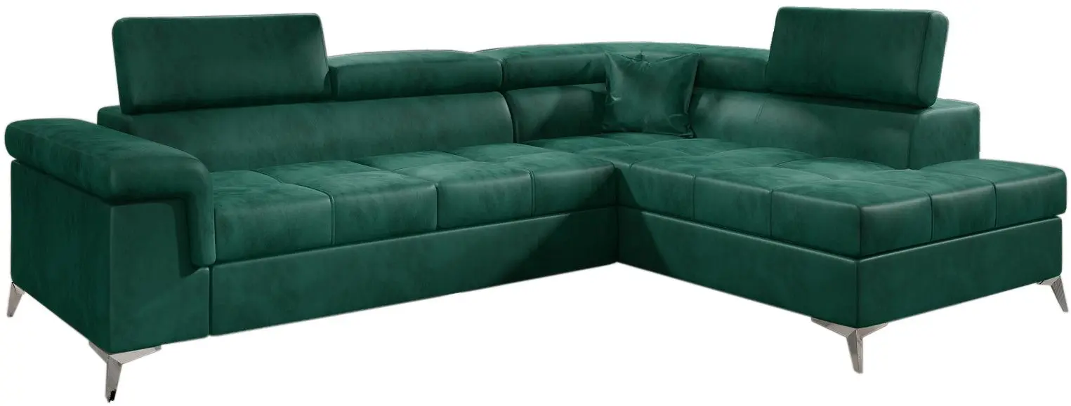 Canapea de colt Eltap Eridano Monolith 37 Right (Emerald)