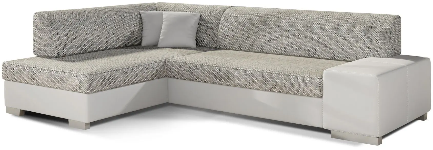 Canapea de colt Eltap Fabio Berlin 01/Soft 17 Left (Gray/White)