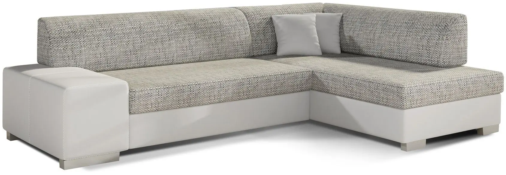 Canapea de colt Eltap Fabio Berlin 01/Soft 17 Right (Gray/White)