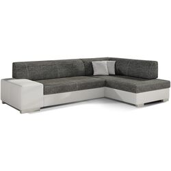 Canapea de colt Eltap Fabio Berlin 02/Soft 17 Right (Black/White)