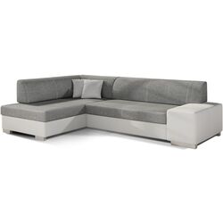 Canapea de colt Eltap Fabio Sawana 05/Soft 17 Left (Gray Dark/White)