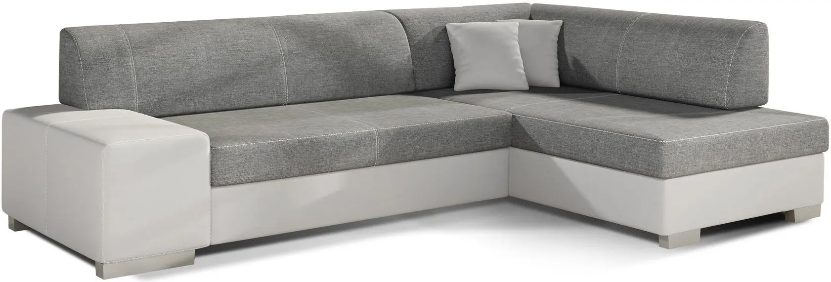 Canapea de colt Eltap Fabio Sawana 05/Soft 17 Right (Gray Dark/White)