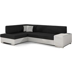 Canapea de colt Eltap Fabio Sawana 14/Soft 17 Left (Black/White)