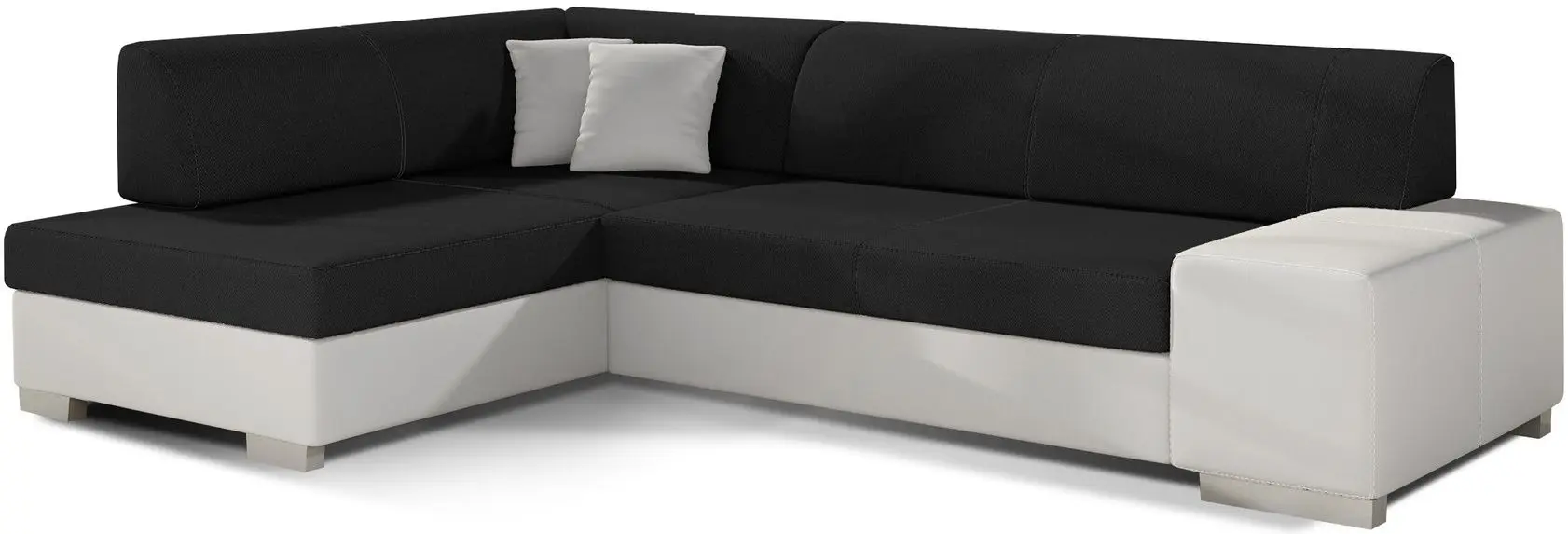 Canapea de colt Eltap Fabio Sawana 14/Soft 17 Left (Black/White)