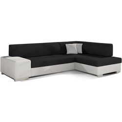 Canapea de colt Eltap Fabio Sawana 14/Soft 17 Right (Black/White)