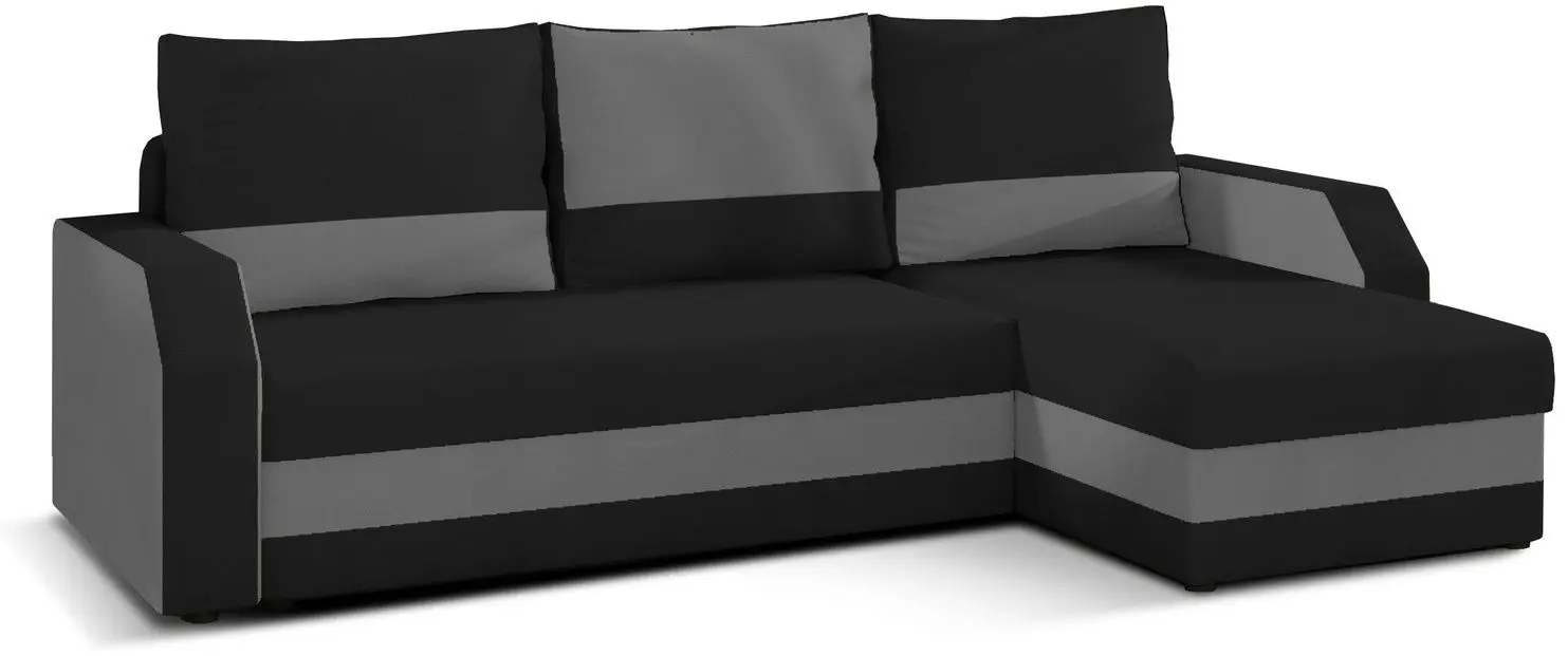 Диван угловой Eltap Giulio Alova 04/Alova 36 (Black/Gray)