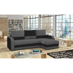 Диван угловой Eltap Giulio Alova 36/Alova 04 (Gray/Black) Thumb