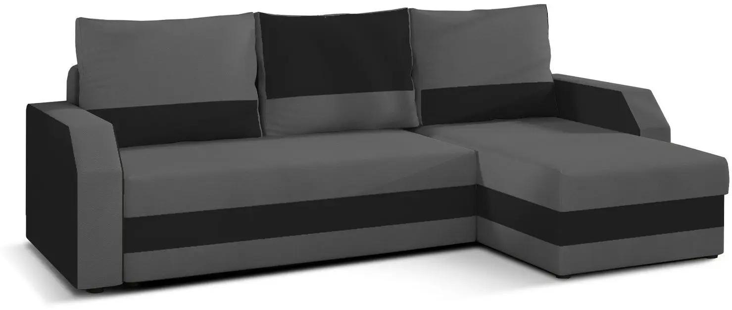 Диван угловой Eltap Giulio Alova 36/Alova 04 (Gray/Black)