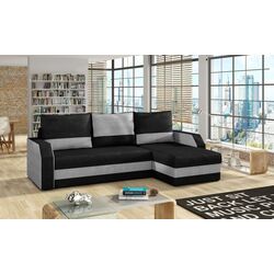 Canapea de colt Eltap Giulio Kronos 07/Paros 05 (Black/Gray Light) Thumb