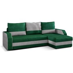 Canapea de colt Eltap Giulio Kronos 19/Paros 05 (Green/Gray Light)