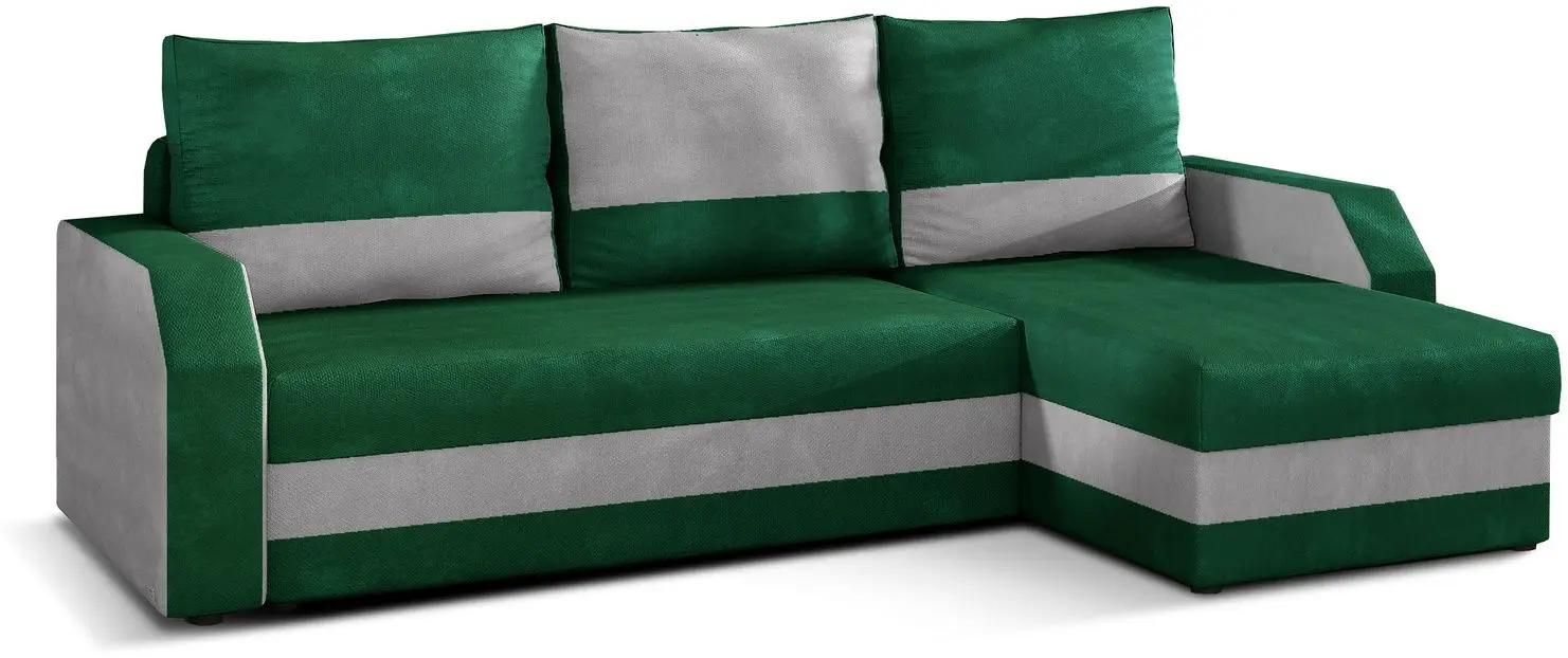 Диван угловой Eltap Giulio Kronos 19/Paros 05 (Green/Gray Light)