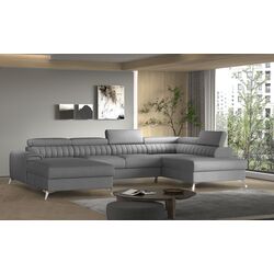 Canapea in forma de U Eltap Lacante Flores 4 Left (Gray) Thumb