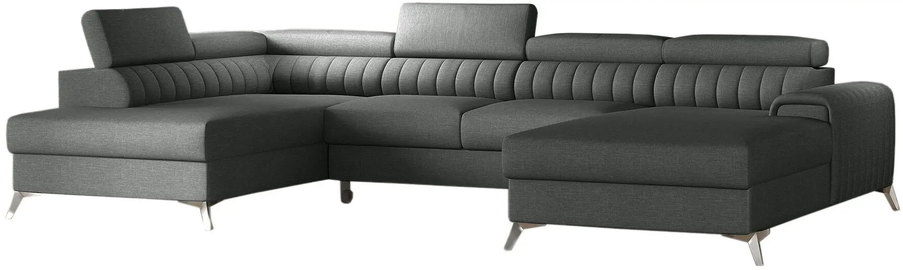 Canapea in forma de U Eltap Lacante Flores 4 Left (Gray)