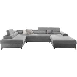 Canapea in forma de U Eltap Lacante Gojo 4 Left (Gray)