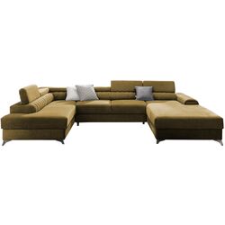 Canapea in forma de U Eltap Lacante Gojo 45 Left (Mustard)