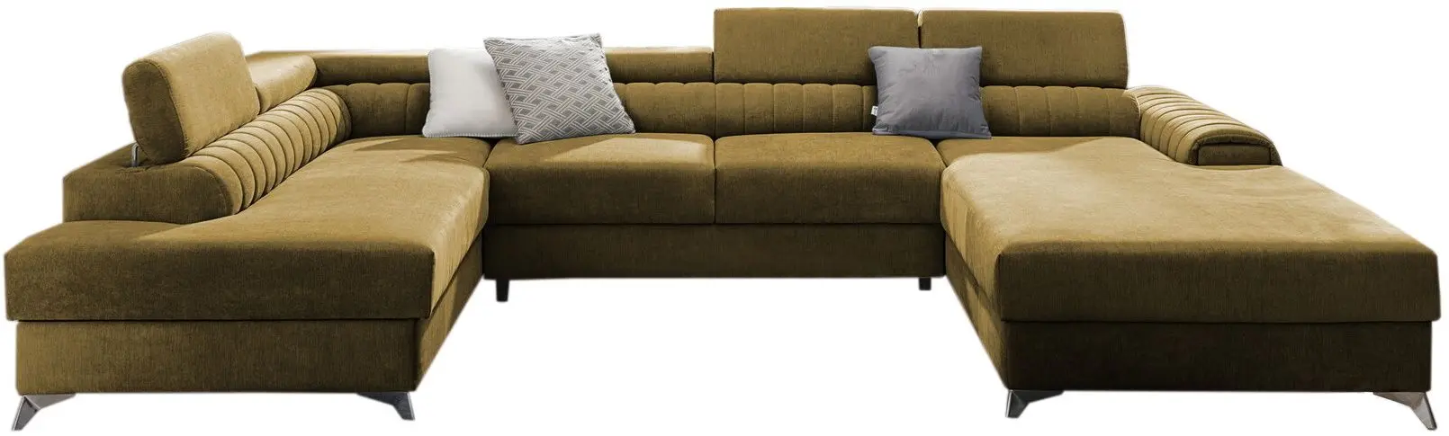 Canapea in forma de U Eltap Lacante Gojo 45 Left (Mustard)