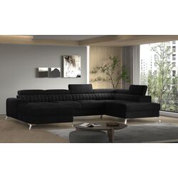 Canapea in forma de U Eltap Lacante Loco 10 Right (Black) Thumb