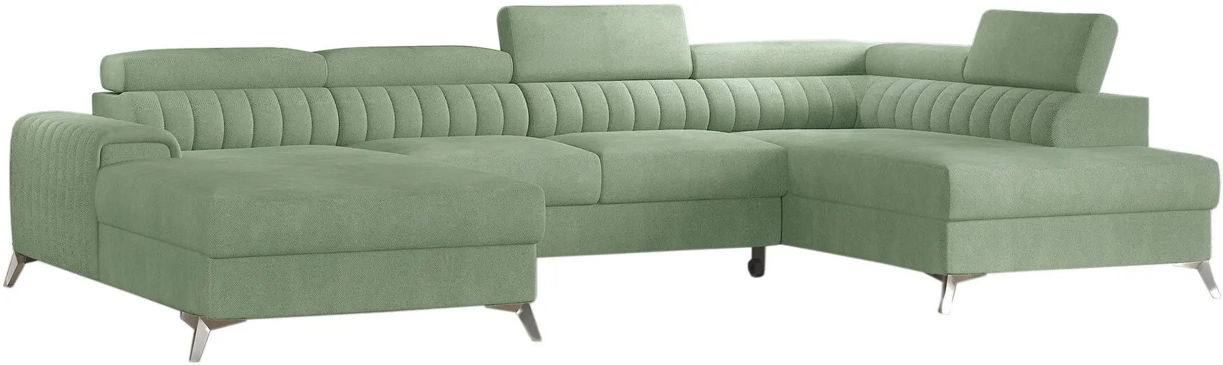 Canapea in forma de U Eltap Lacante Poco 100 Right (Green Light)