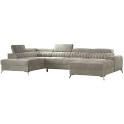 Canapea in forma de U Eltap Lacante Sola 18 Left (Gray-Beige)