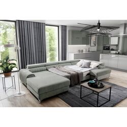 Canapea in forma de U Eltap Lacante Sola 18 Left (Gray-Beige) Thumb