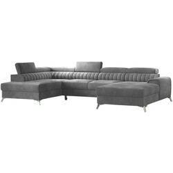 Canapea in forma de U Eltap Lacante Sola 6 Left (Gray)