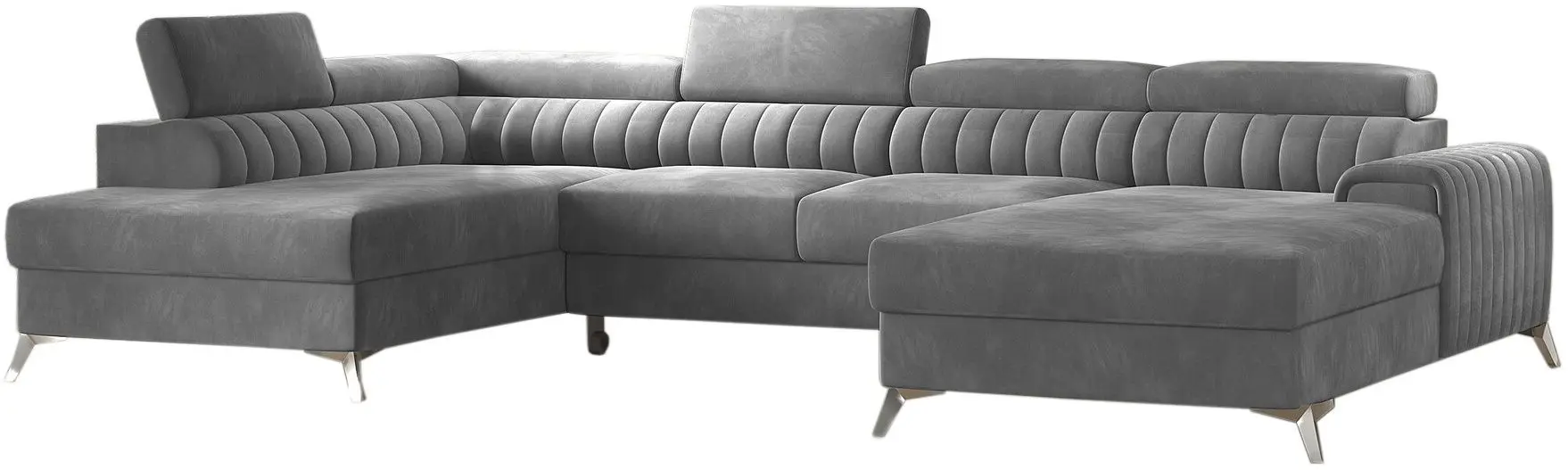 Canapea in forma de U Eltap Lacante Sola 6 Left (Gray)