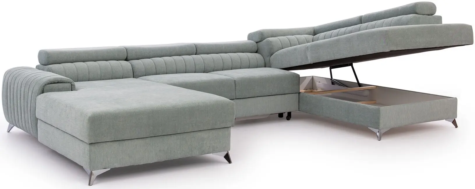 Диван П-образный Eltap Lacante Velvetmat 38 Right (Emerald)