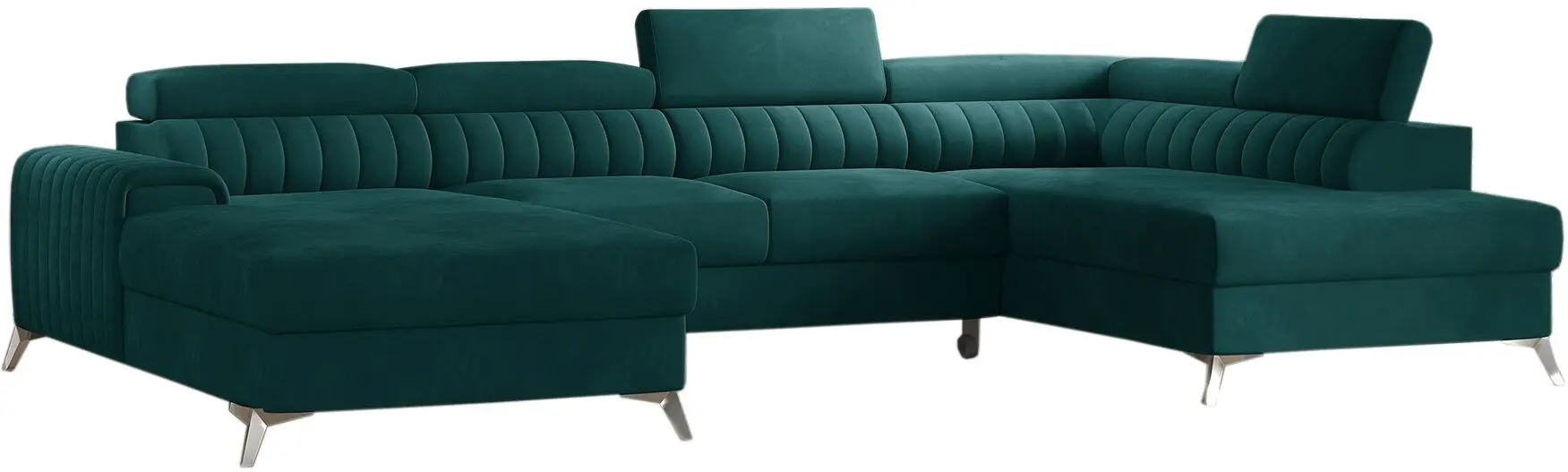 Диван П-образный Eltap Lacante Velvetmat 38 Right (Emerald)