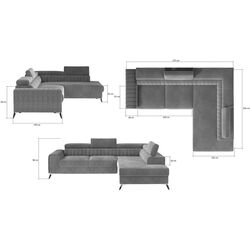 Canapea de colt Eltap Laurence Dora 96 Left (Anthracite) Thumb