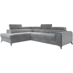 Canapea de colt Eltap Laurence Monolith 84 Left (Gray Light)