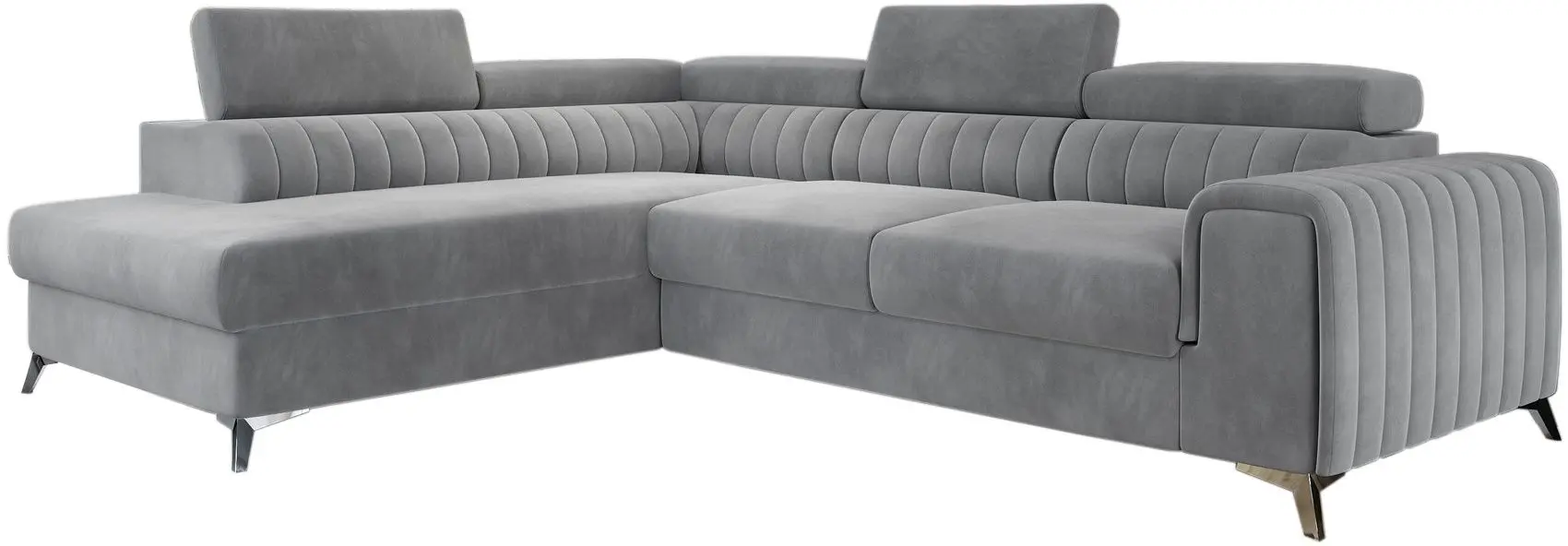 Canapea de colt Eltap Laurence Monolith 84 Left (Gray Light)