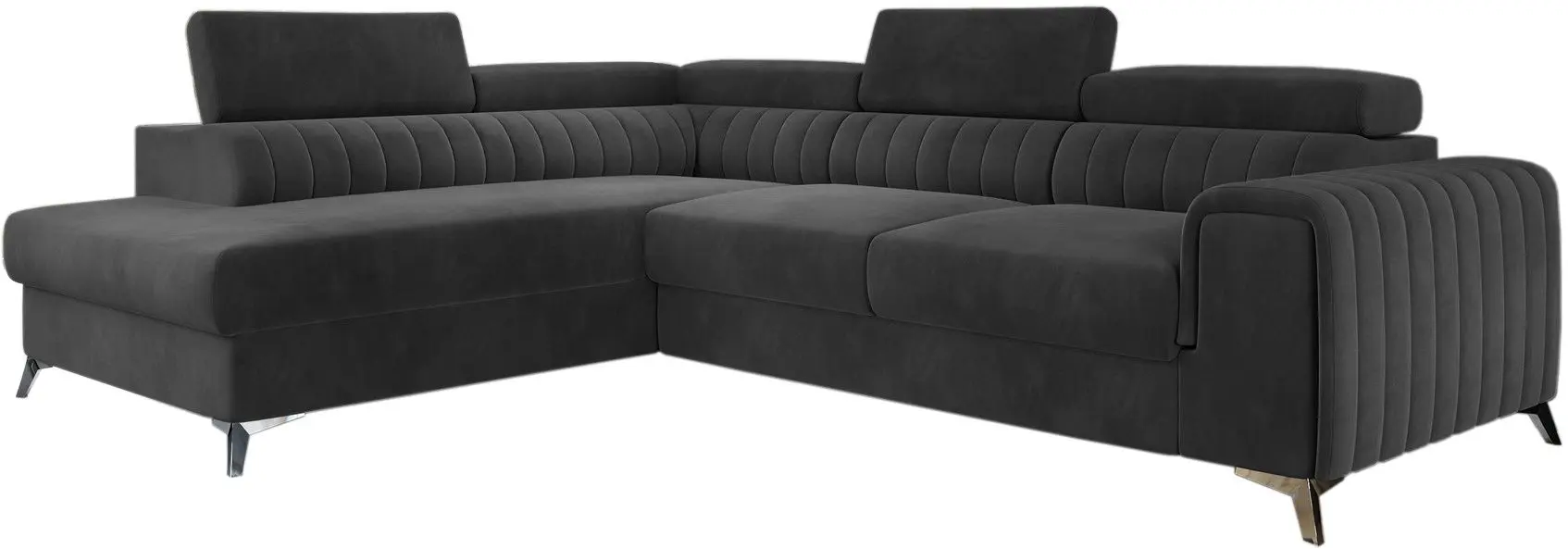 Диван угловой Eltap Laurence Monolith 97 Left (Dark Graphite)