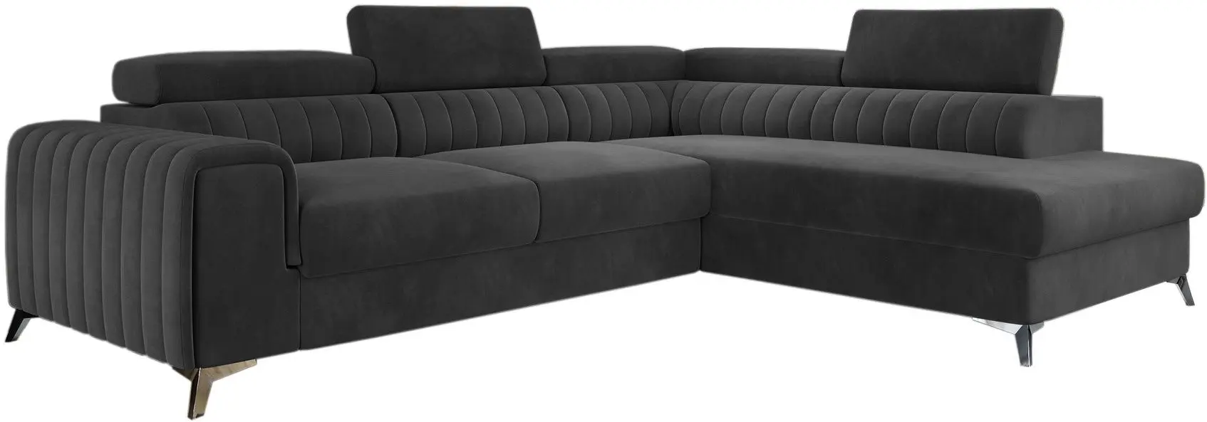 Canapea de colt Eltap Laurence Monolith 97 Right (Dark Graphite)