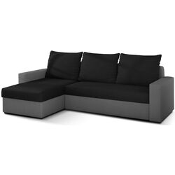 Canapea de colt Eltap Livio Alova 04/Alova 10 (Black/Gray)