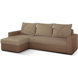 Canapea de colt Eltap Livio Alova 07/Alova 66 (Beige/Beige Dark)