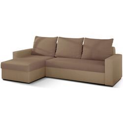 Canapea de colt Eltap Livio Alova 66/Alova 07 (Beige Dark/Beige)