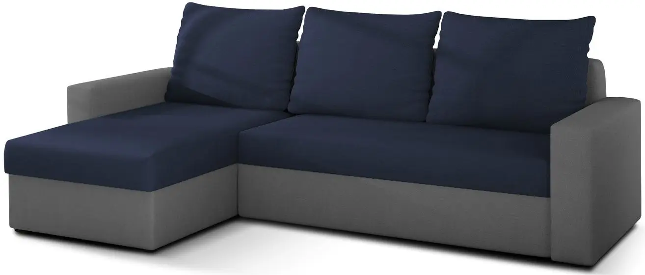 Диван угловой Eltap Livio Alova 79/Alova 10 (Dark Blue/Gray)