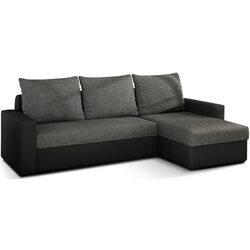 Canapea de colt Eltap Livio Sawana 05/Soft 11 (Gray Dark/Black)