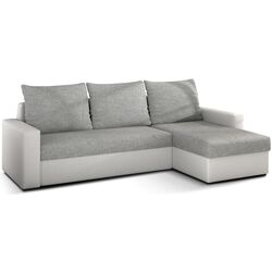 Диван угловой Eltap Livio Sawana 21/Soft 17 (Gray/White)