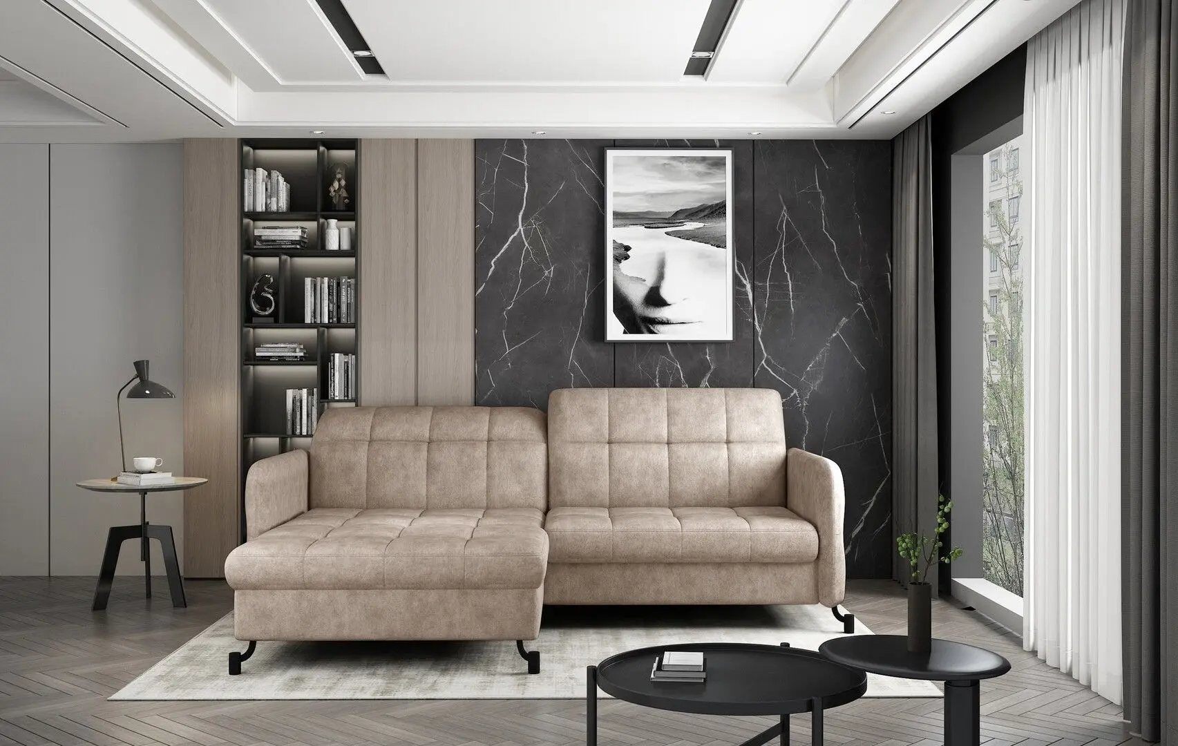 Диван угловой Eltap Lorelle Dora 21 Left (Beige) - 3