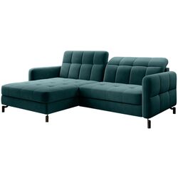 Canapea de colt Eltap Lorelle Matt Velvet 75 Left (Turquoise Dark)