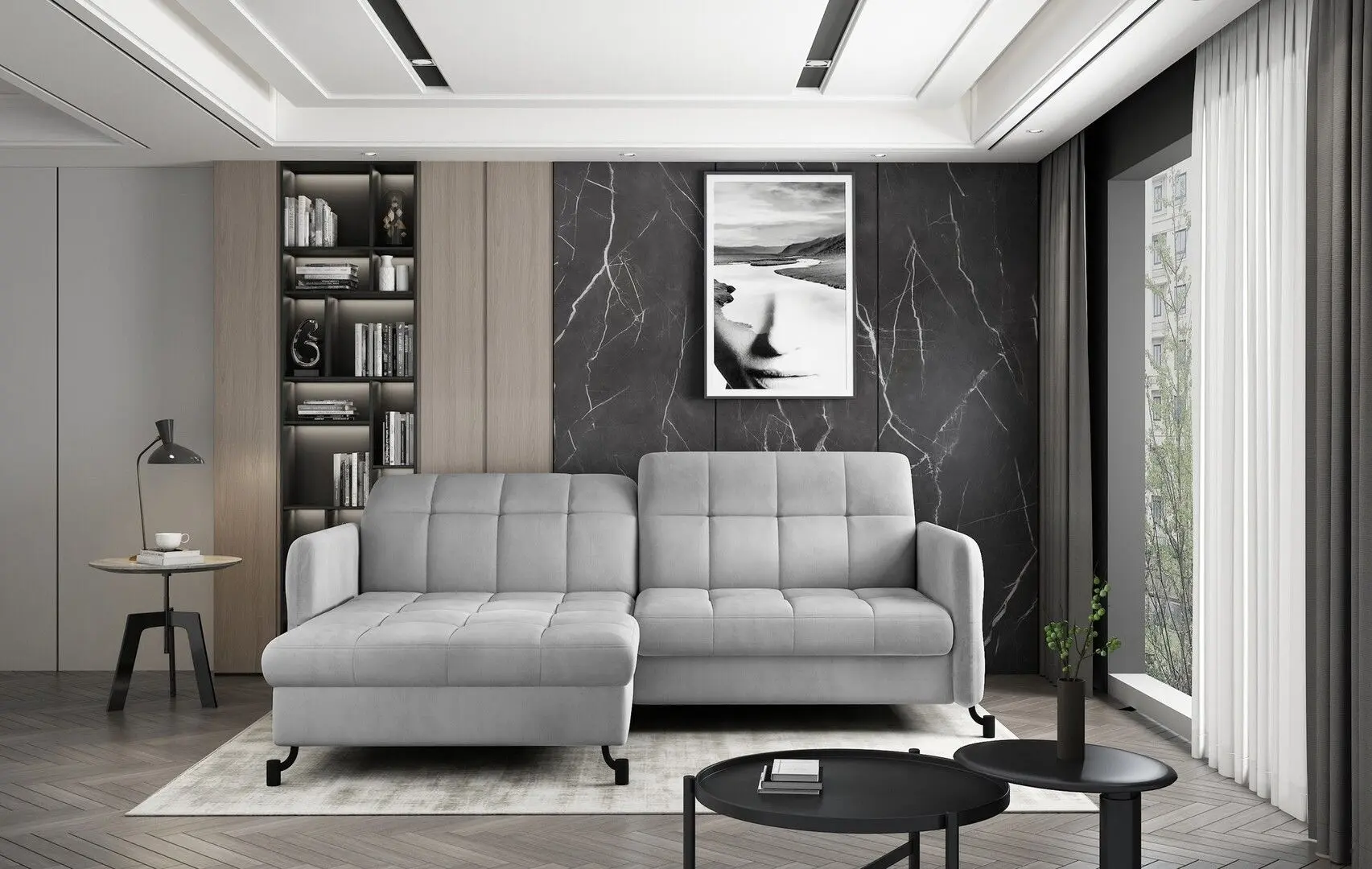 Диван угловой Eltap Lorelle Monolith 84 Left (Gray Light) - 3